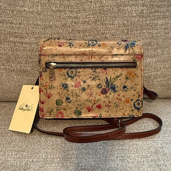 Patricia Nash Prairie Rose Floral Leather Crossbody Bag, Locri Purse, NWT - Picture 3 of 9